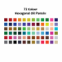 Hexagonal Oil Pastel 72 Pcs 
